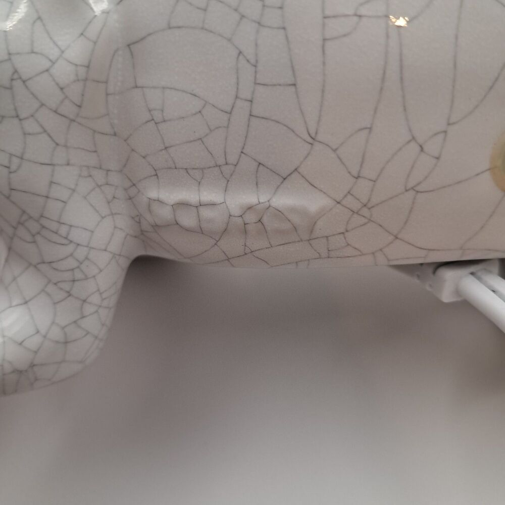 Scentsy Dachshund Mom Warmer White Crackle Wiener Dog Wax Element Warmer Retired - Picture 4 of 8